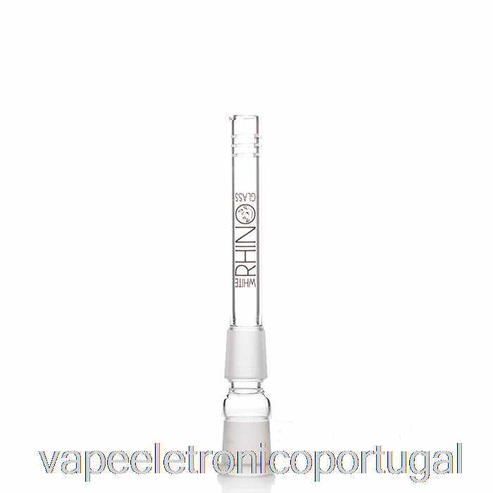 Vape Eletrônico Branco Rinoceronte 19/19 Vidro Downstem 4,5 Polegadas